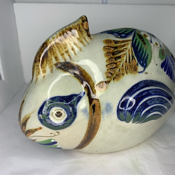 Ceramic Fish Artist Eranol Mexico. Vintage Perfect condition no chips. - Picture 9 of 15